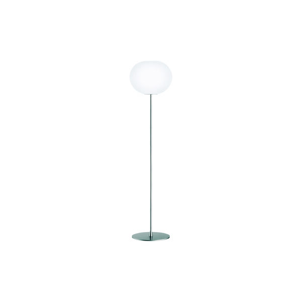Glo-Ball F3 Floor Lamp, silver/opal, Flos