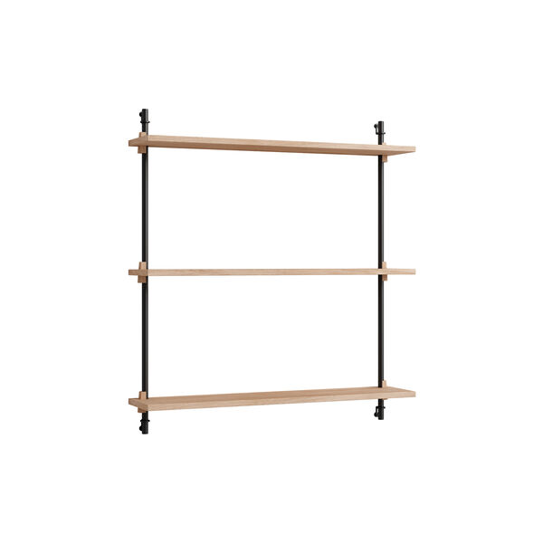 Wall Shelving Standard, oak/black, MOEBE