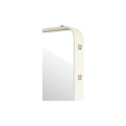 Adnet Rectangular Wall Mirror, cream, GUBI
