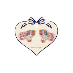 2 Pack Unicorn Beaded Hair Clips, unicorn, Konges Sløjd