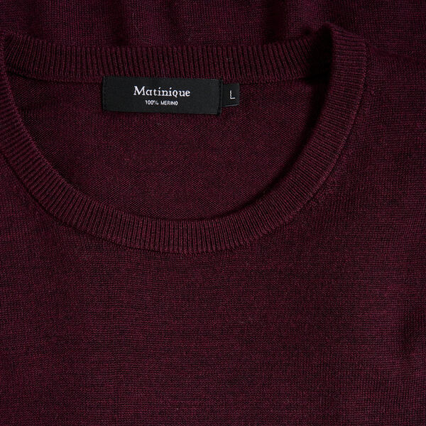Margrate Knit Pullover, claret melange, Matinique