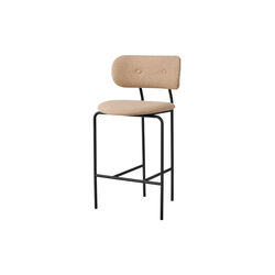 Coco Counter Chair, Around Bouclé 004/black matt, GUBI