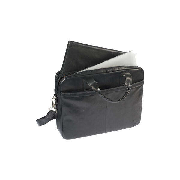 2 Compartment Laptop Briefcase, black 2 Compartment Laptop Briefcase, black, Tony Perotti