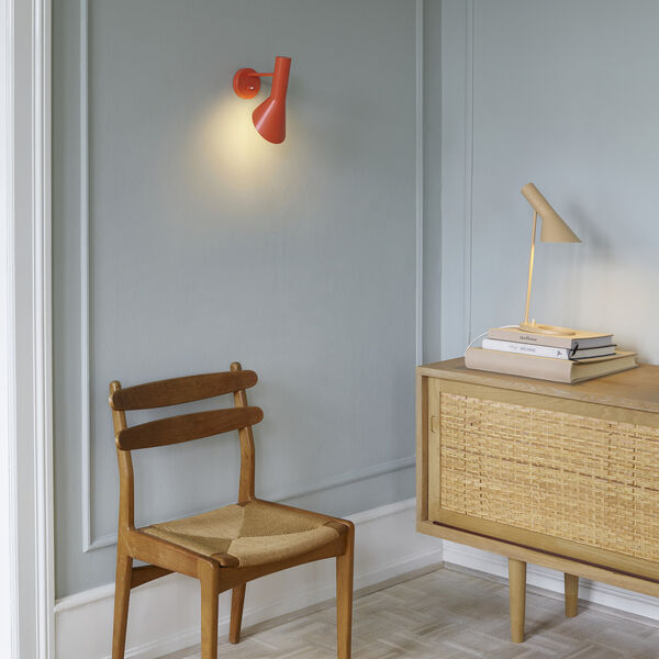 AJ v&aelig;glampe, electric orange, Louis Poulsen