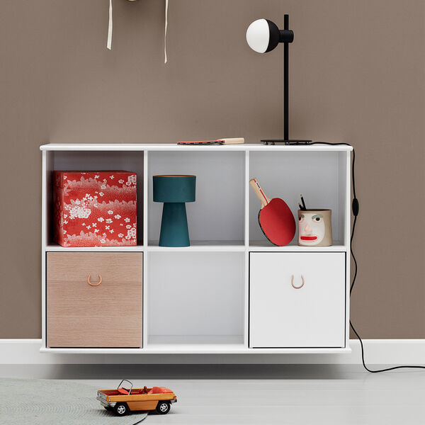 Wood reol 3x2 vandret til ophæng, Oliver Furniture