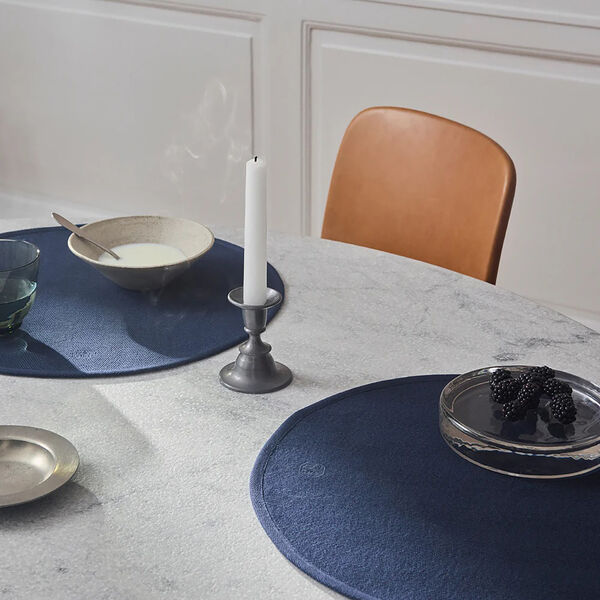 HERRINGBONE dækkeserviet, dark blue, Georg Jensen Damask