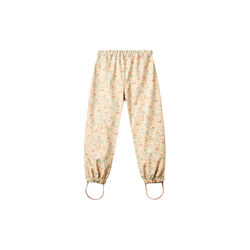 Rainwear Olo Trousers, flowers and seashells, Wheat