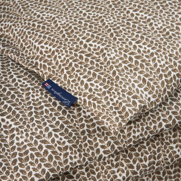 Cotton Sateen Bed Set, stone/white/beige, Lexington