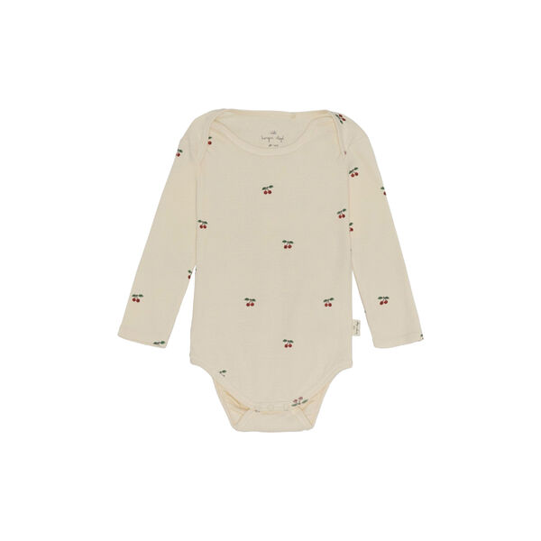 Langærmet body, cherry, Konges Sløjd