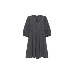 KBEllen Indie Dress, dark grey check, Karen by Simonsen