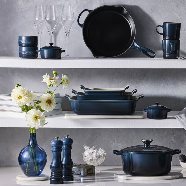 Signature rund st&oslash;bejernsgryde &Oslash; 26 cm, nuit, Le Creuset