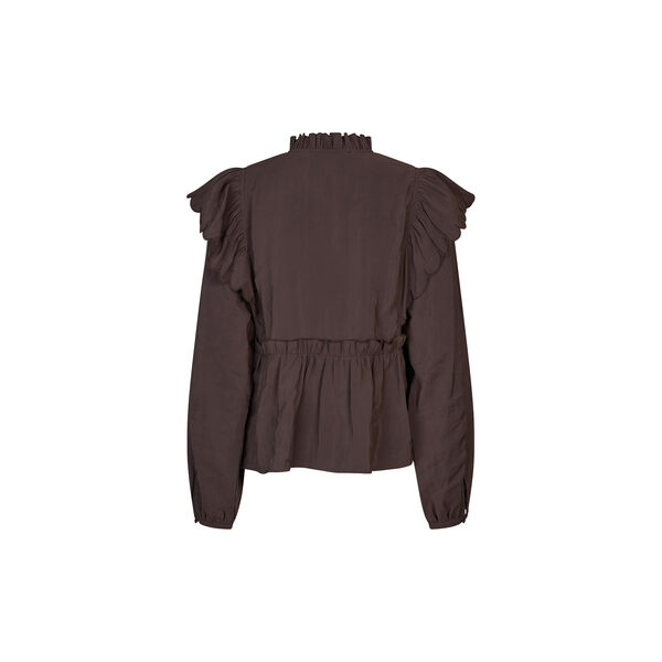 Terra Frill Blouse, chocolate plum, Second Female