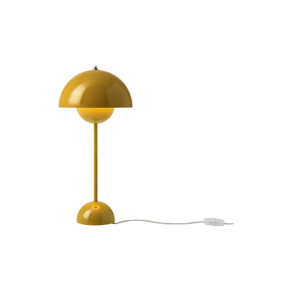 Rummet ubetalt Saucer Køb Flowerpot VP3 bordlampe, mustard | &Tradition