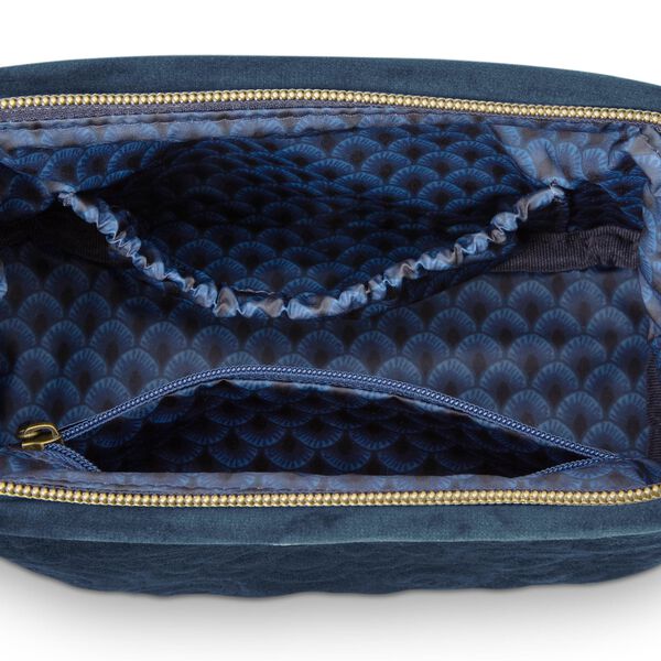 Cooper Velour Toiletry Bag S, blue, Pip Studio