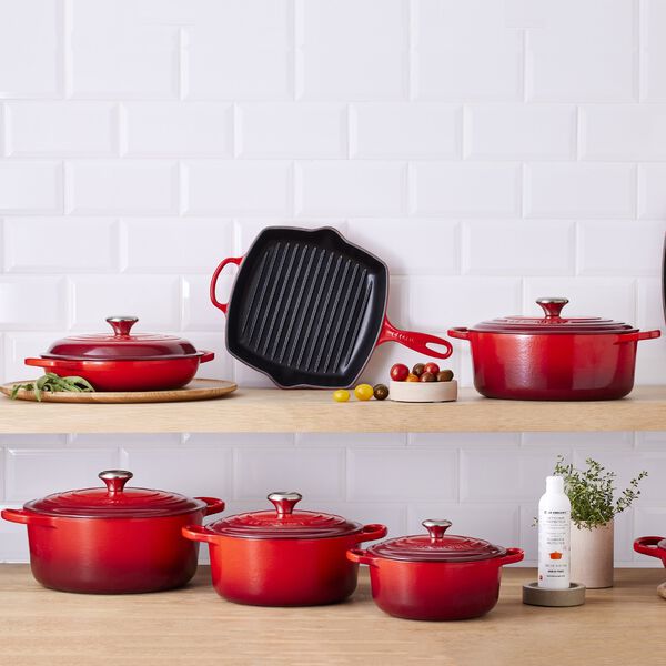 Signature rund st&oslash;bejernsgryde &Oslash; 20 cm, cerise, Le Creuset