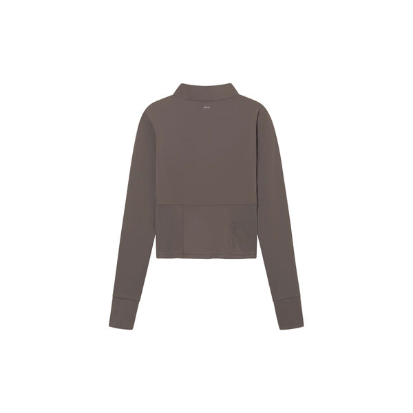 Butter Soft Half Zip True to body, dark brown, Rethinkit