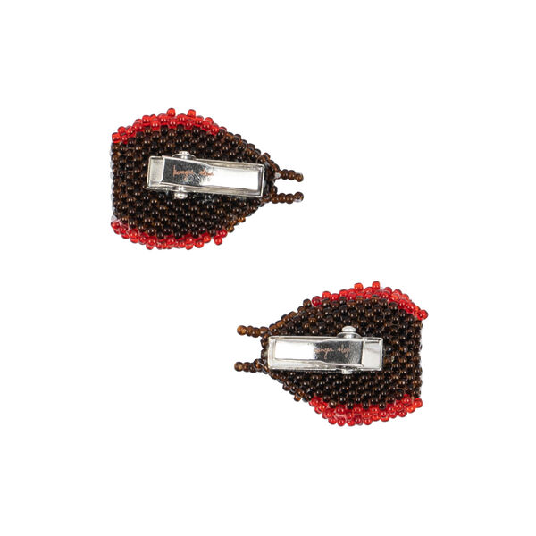 2 Pack Ladybug Beaded Hair Clip, ladybug, Konges Sl&oslash;jd