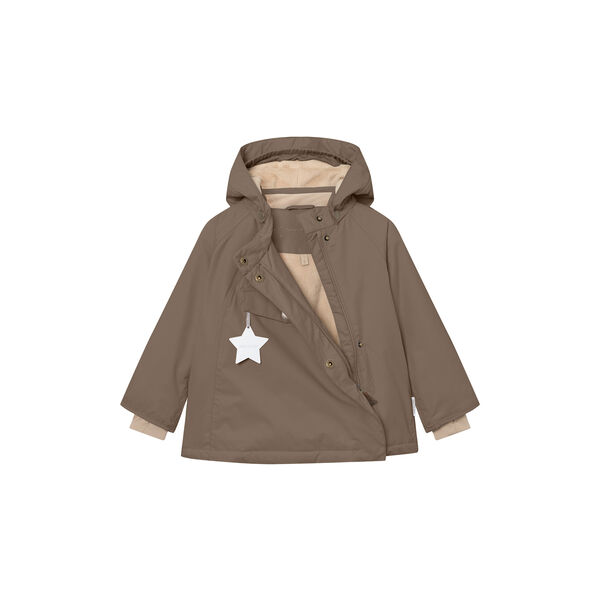 MATWANG Fleece Lined Winter Jacket, morel grey, Mini A Ture