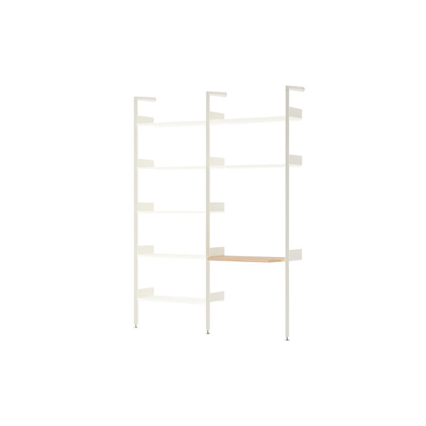 Rombe IF1 & IF5 Shelving System Configuration B, alabaster, &Tradition