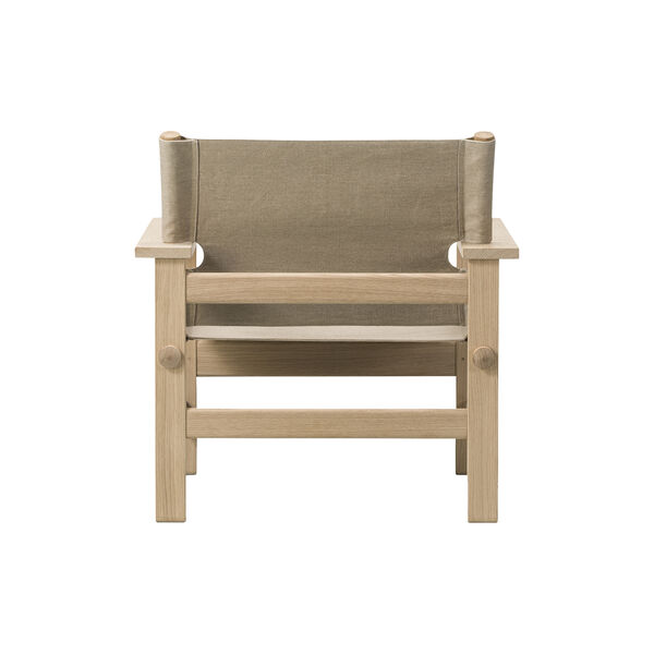 The Canvas Chair loungestol, sæbebehandlet eg/kanvas, Fredericia Furniture