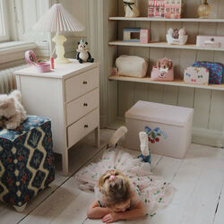 Storage Basket Large, cherry bow, Konges Sl&oslash;jd