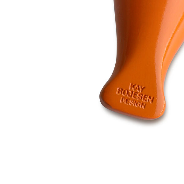 Fugl n&oslash;glering med naturl&aelig;der, orange, Kay Bojesen Denmark