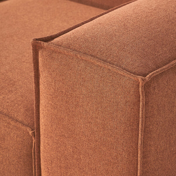 Lennon modul&aelig;r 4-pers. sofa, v&aelig;vet terracotta, Westwing Collection