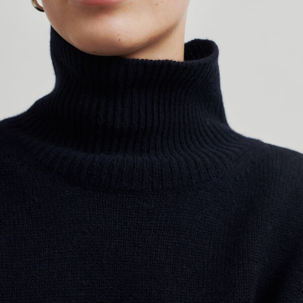 Alpha Knit T-Neck, night sky, Second Female