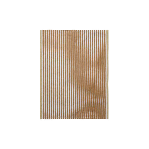Hale Tea Towel, golden brown/silver fern, Ferm Living
