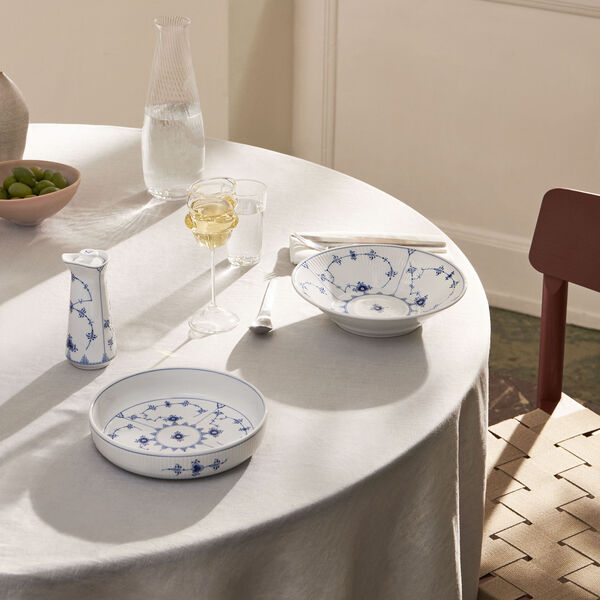 Musselmalet Riflet dyb tallerken Ø 21 cm Musselmalet Riflet dyb tallerken Ø 21 cm, Royal Copenhagen