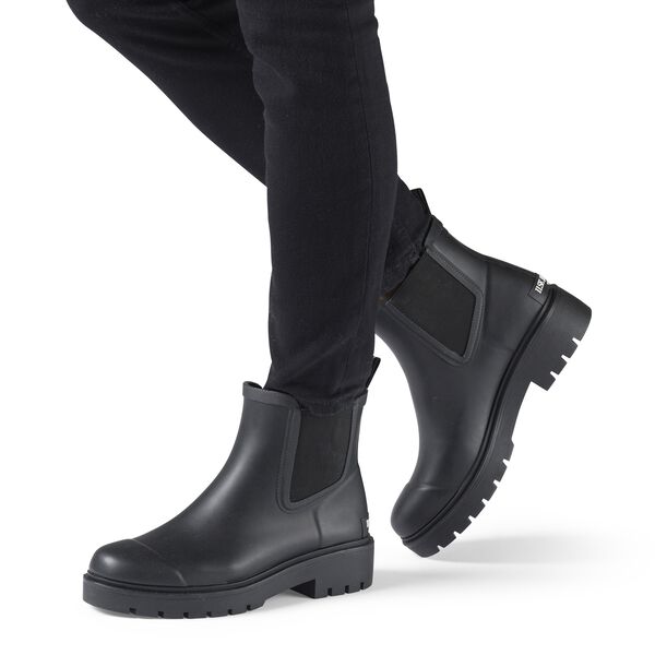 Chelsea Rain Boots, black black, Ilse Jacobsen Hornb&aelig;k