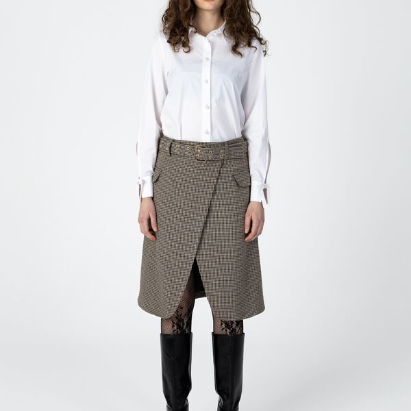 Shirt with sleeve detail, white, Coster Copenhagen