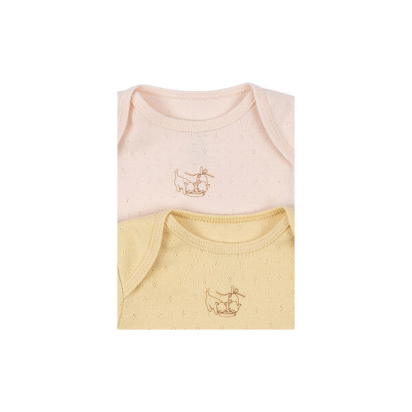 Perla 2 Pack SS Body, banana crepe/creole pink, Konges Sl&oslash;jd