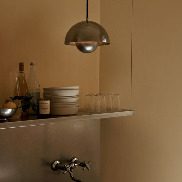 Flowerpot VP1 | 100Y | Anniversary Edition| Pewter | Pendel, &Tradition