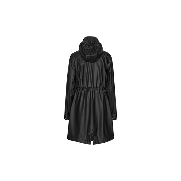 Long Parka Rain Jacket, black beauty, Ilse Jacobsen Hornb&aelig;k