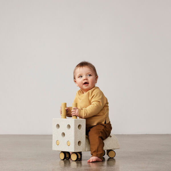 Lille gåbil, sand grey/honey yellow, MODU