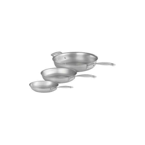 3-PLY stegepande s&aelig;t 3 dele, Le Creuset