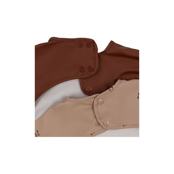 2-pak langærmet hagesmæk, cherry, Konges Sløjd