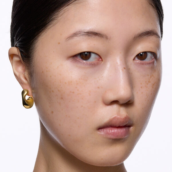 Dolphin Earring Small, gold, Maria Black