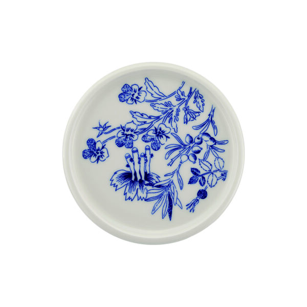 Haru minitallerken 12 cm, hvid/bl&aring;, Moomin Arabia