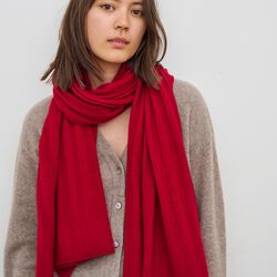 Hannah Scarf, cherry red Hannah Scarf, cherry red, CARE BY ME