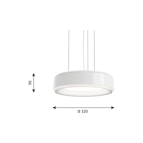 LP Grand pendel, hvid, Louis Poulsen