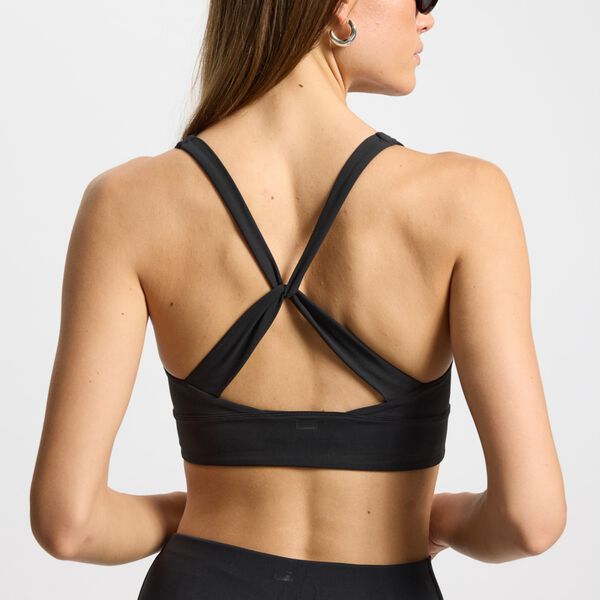 Butter Soft Sports Bra Seinna, black, Rethinkit