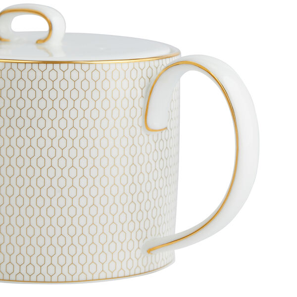 Gio Gold Teapot, Gold/white, Wedgwood
