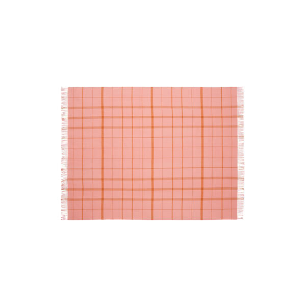 Warp and Weft plaid, 02103 love - coral/amber, Silkeborg Uldspinderi