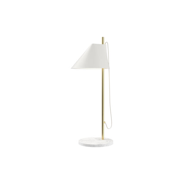 Yuh bordlampe, hvid/messing, Louis Poulsen