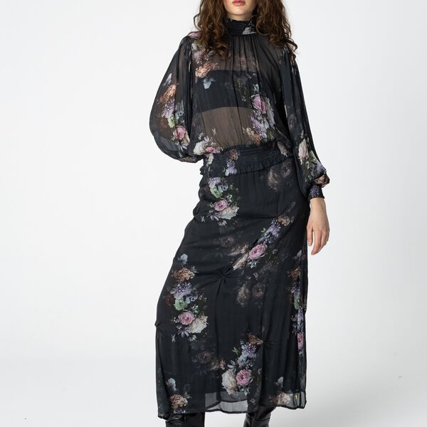 Skirt in vintage floral print, vintage floral print, Coster Copenhagen