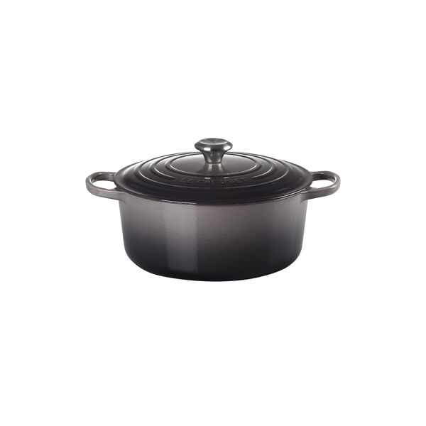 Signature rund gryde Ø 28 cm, flint, Le Creuset