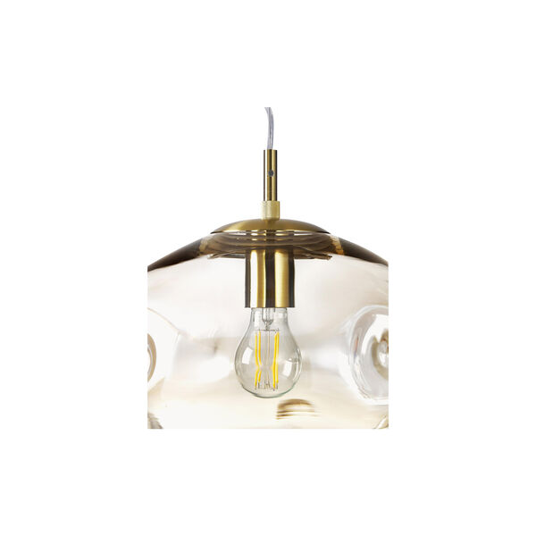 Amora Glass Pendant, beige/gold, Westwing Collection