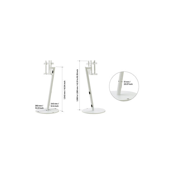 A2 High, white, Wall Collection
